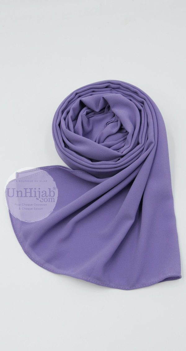 Hijab Mousseline Violet Premium Collection