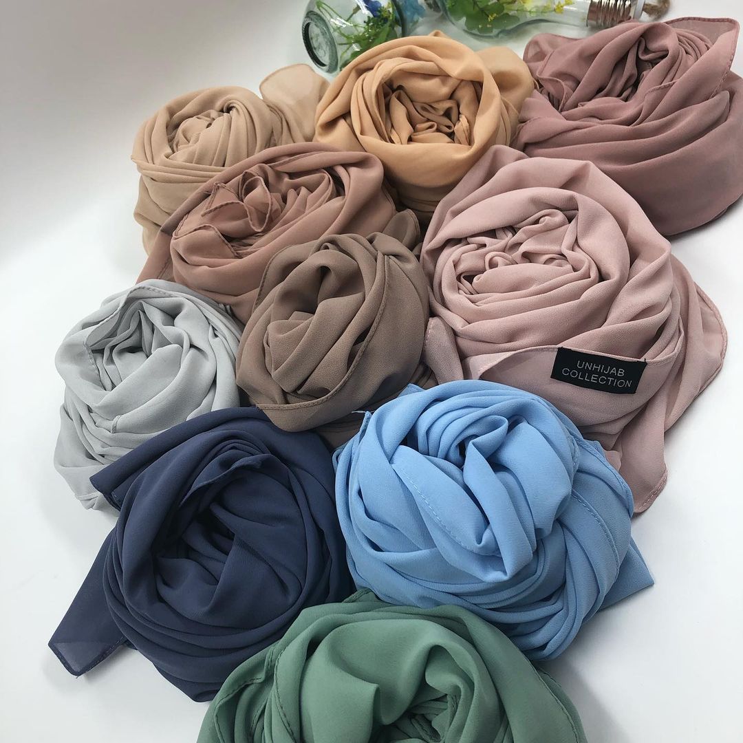 Hijab Mousseline CornSilk Premium Collection