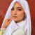 hijab mousseline blanc